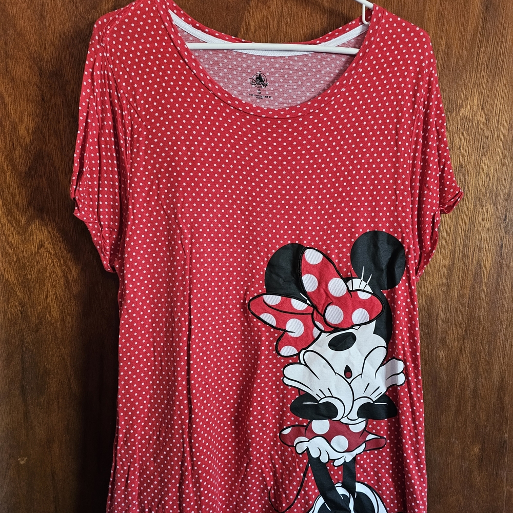Disney Red Polka Dot Minnie Mouse Blouse